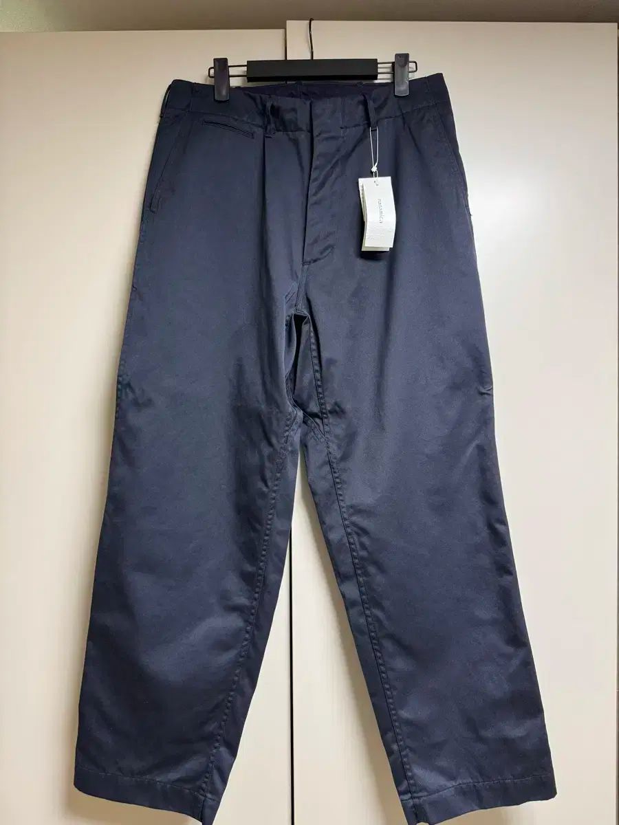 nanamica ワイドチノ ネイビー 32