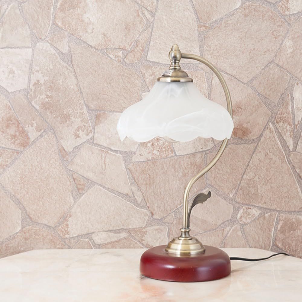 秋月貿易 クラリティ ガラスシェード テーブルランプ W26×D26×H43cm MS