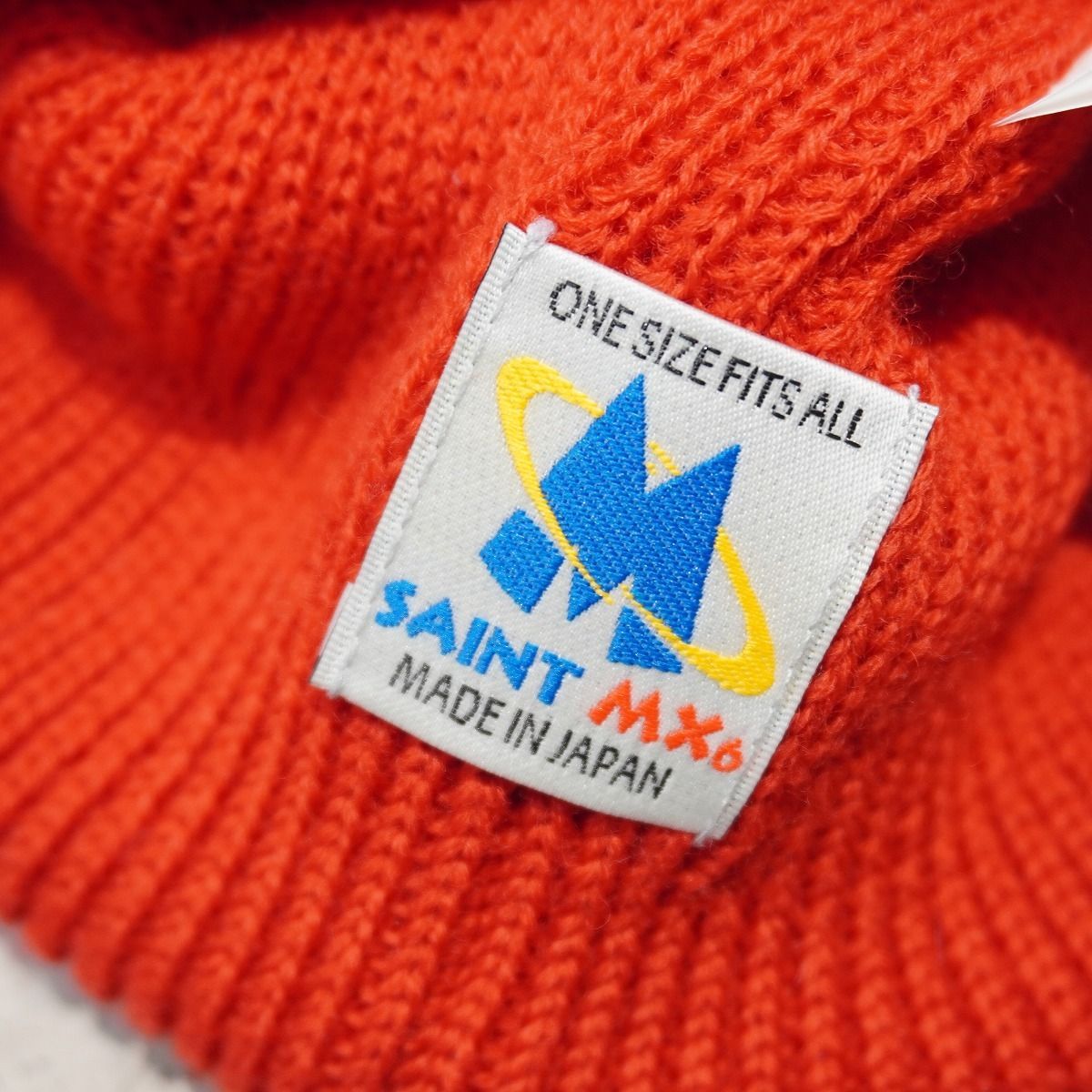 美品 正規 23AW SAINT MICHAEL セントマイケル KNIT CAP/SAINT/RED