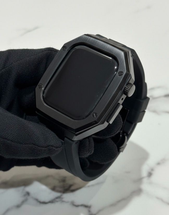 工具不要 最新 アップルウォッチ カスタム メタル ラバーバンド ベルト スクリューレス 223