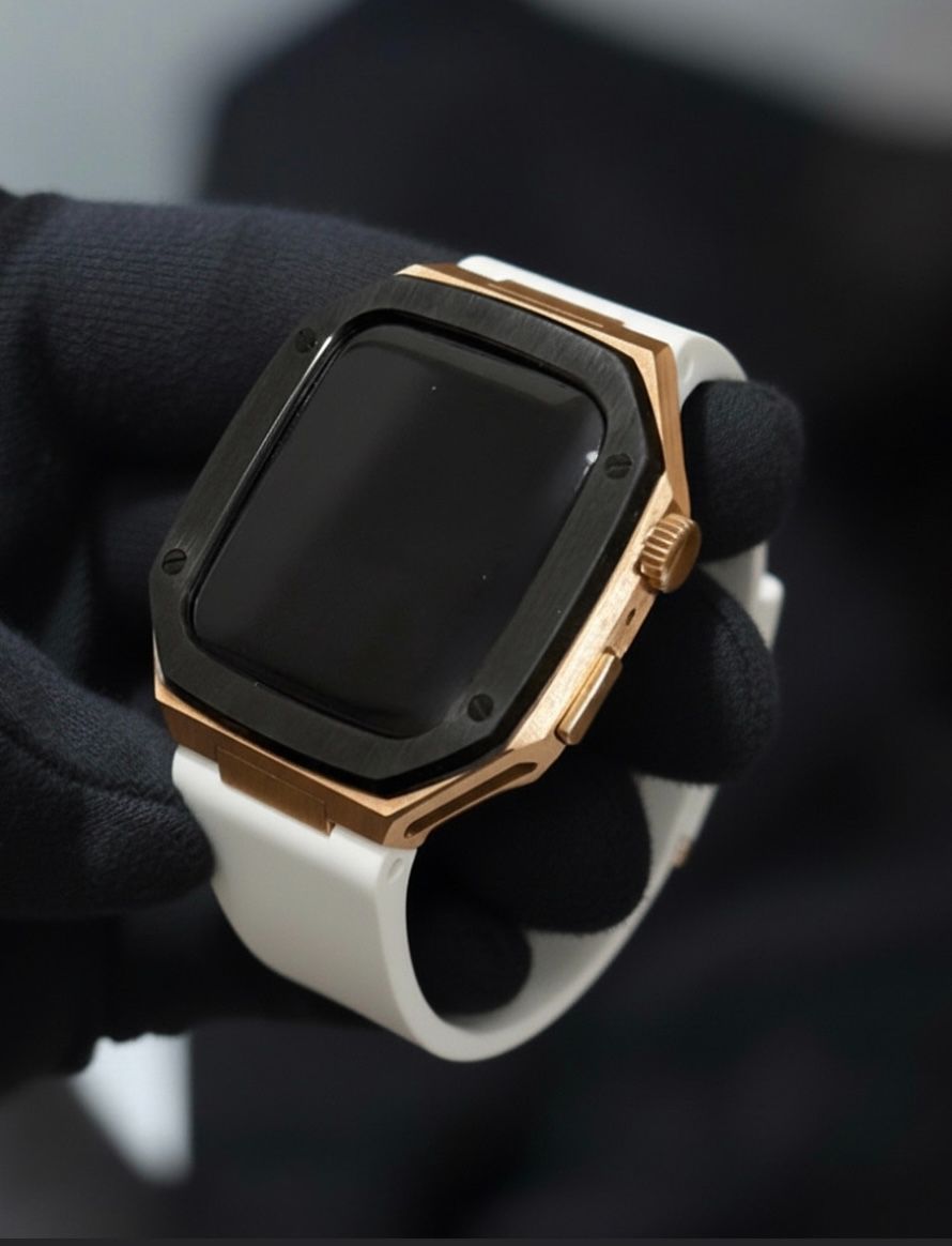 工具不要 最新 アップルウォッチ カスタム メタル ラバーバンド ベルト スクリューレス 224