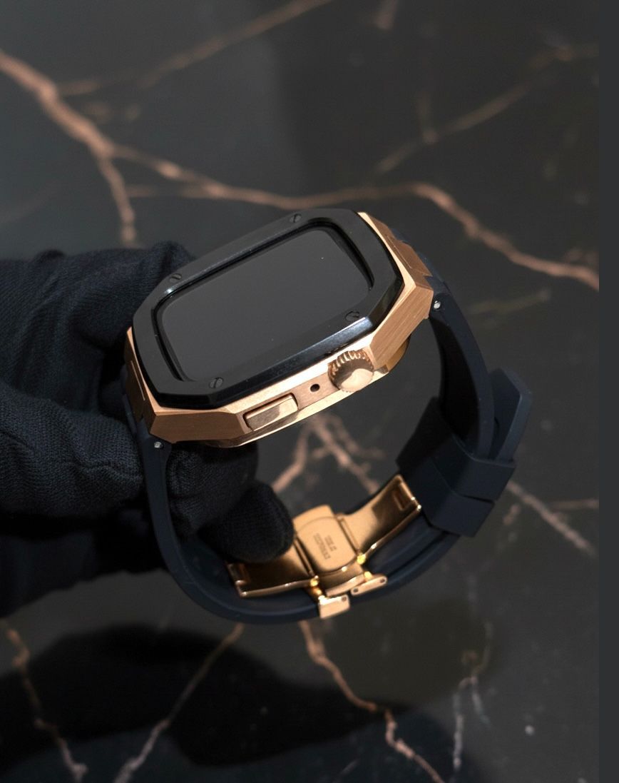 工具不要 最新 アップルウォッチ カスタム メタル ラバーバンド ベルト スクリューレス 222