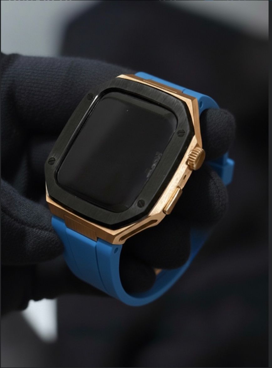 工具不要 最新 アップルウォッチ カスタム メタル ラバーバンド ベルト スクリューレス 241