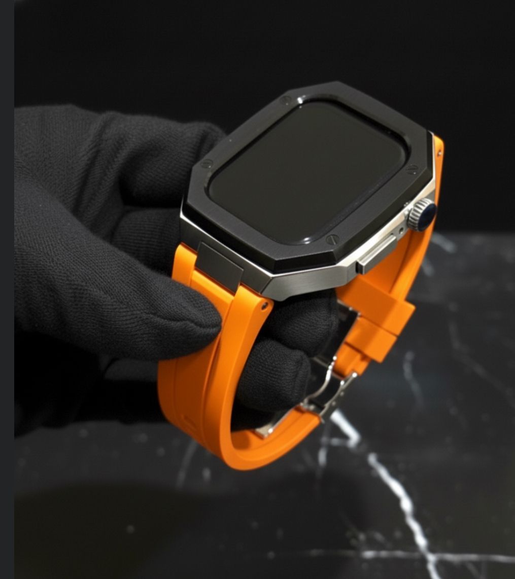 工具不要 最新 アップルウォッチ カスタム メタル ラバーバンド ベルト スクリューレス 231