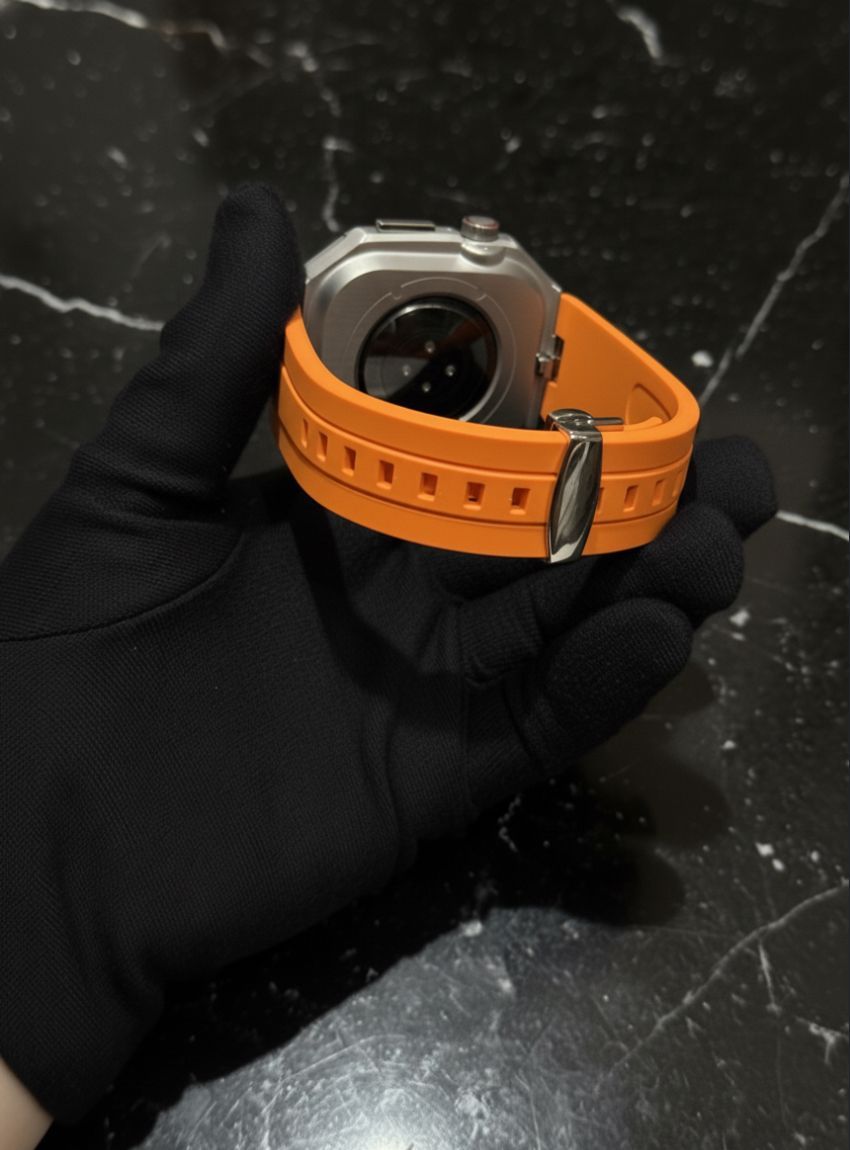 工具不要 最新 アップルウォッチ カスタム メタル ラバーバンド ベルト スクリューレス 231