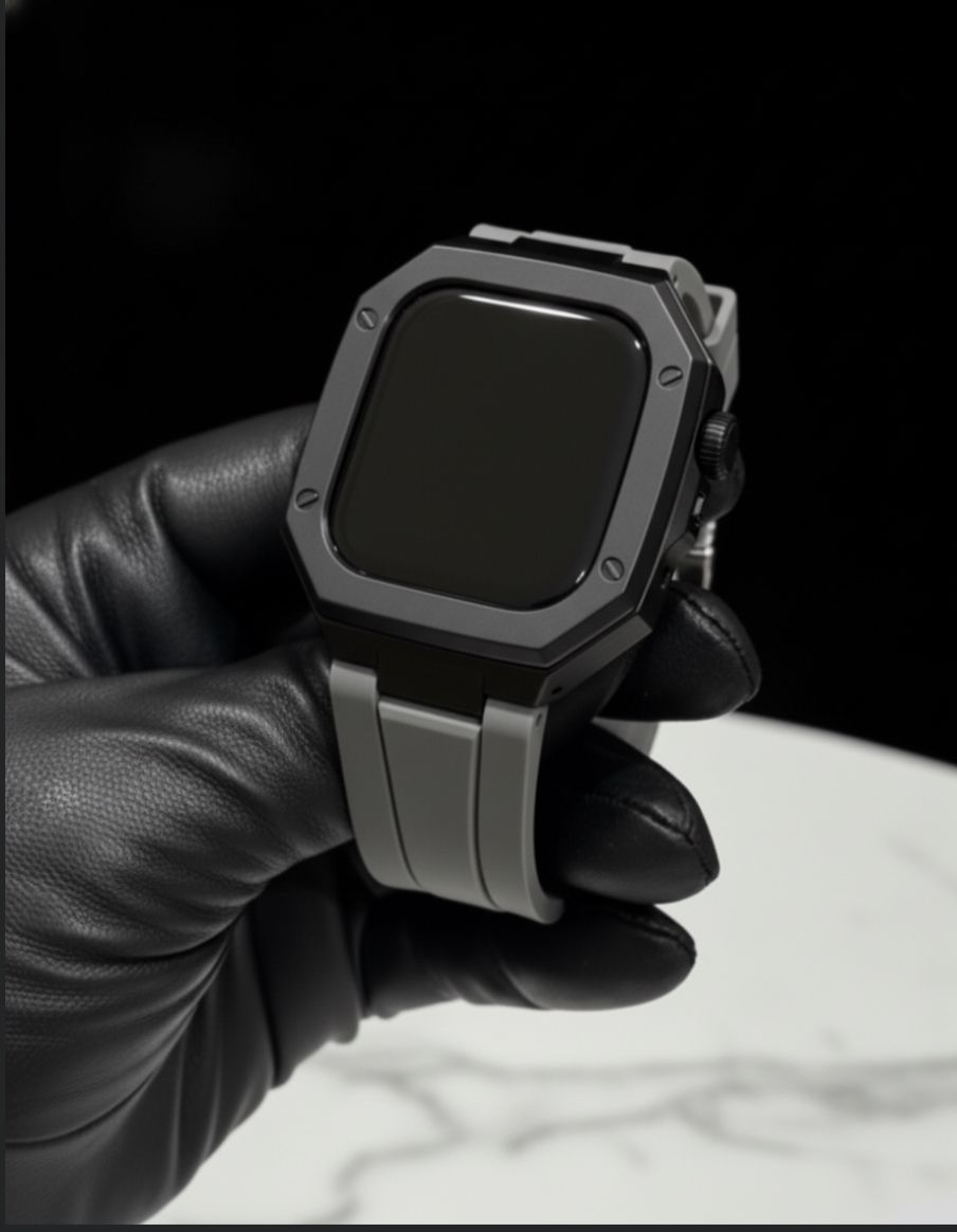 工具不要 最新 アップルウォッチ カスタム メタル ラバーバンド ベルト スクリューレス 240