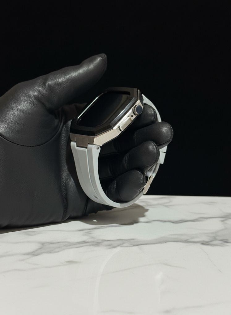 工具不要 最新 アップルウォッチ カスタム メタル ラバーバンド ベルト スクリューレス 239