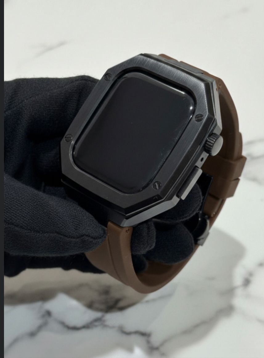 工具不要 最新 アップルウォッチ カスタム メタル ラバーバンド ベルト スクリューレス 237