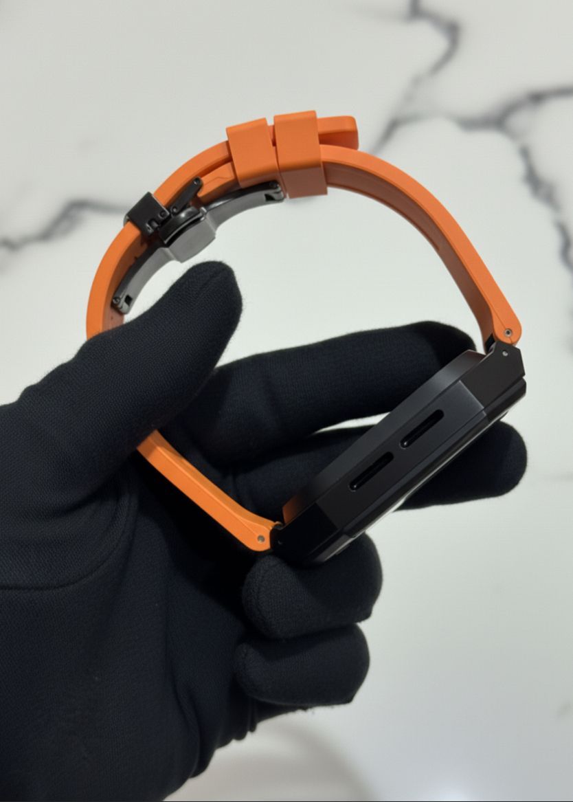 工具不要 最新 アップルウォッチ カスタム メタル ラバーバンド ベルト スクリューレス 230