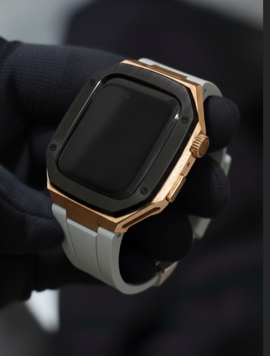 工具不要 最新 アップルウォッチ カスタム メタル ラバーバンド ベルト スクリューレス 238