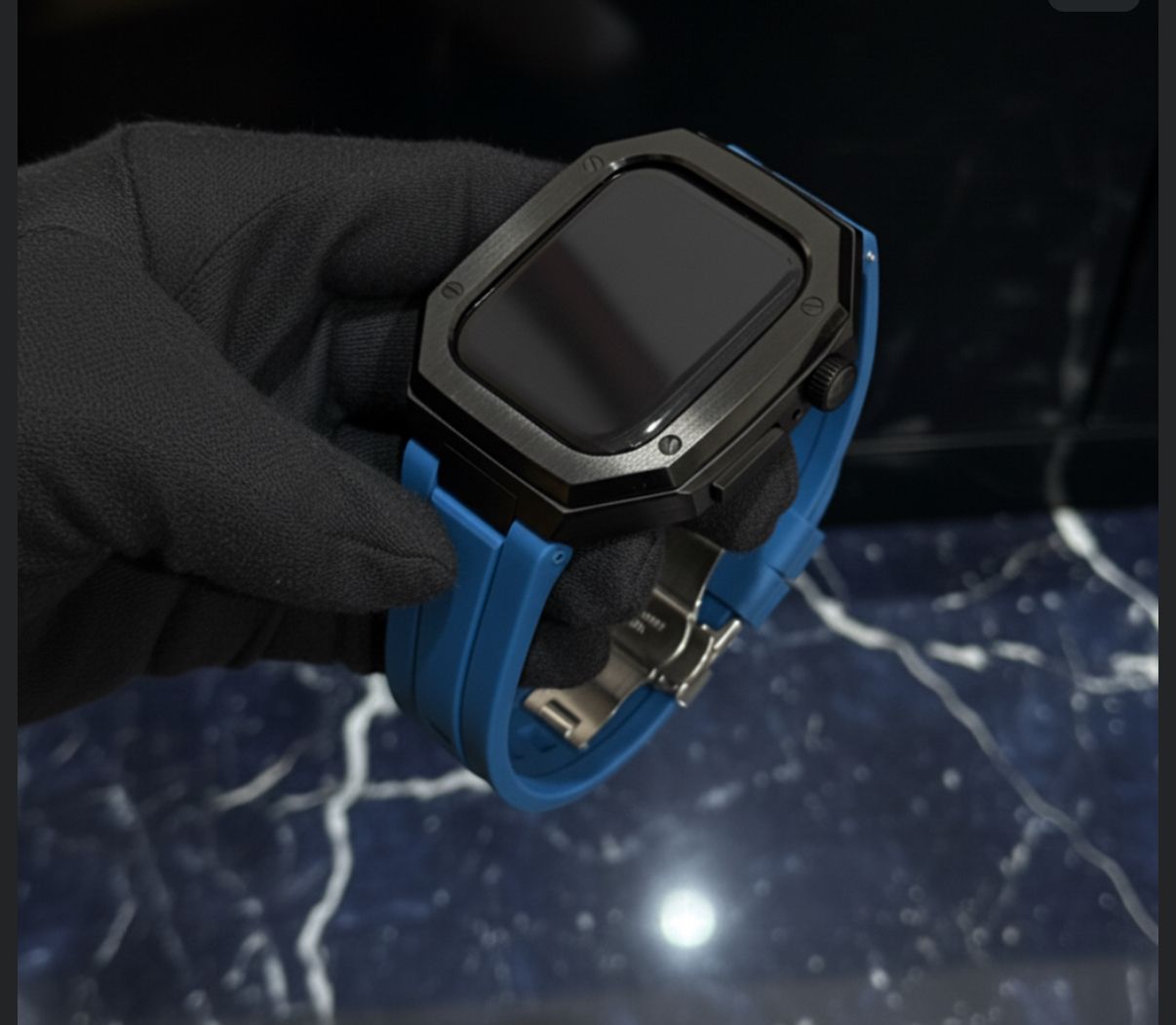 工具不要 最新 アップルウォッチ カスタム メタル ラバーバンド ベルト スクリューレス 242