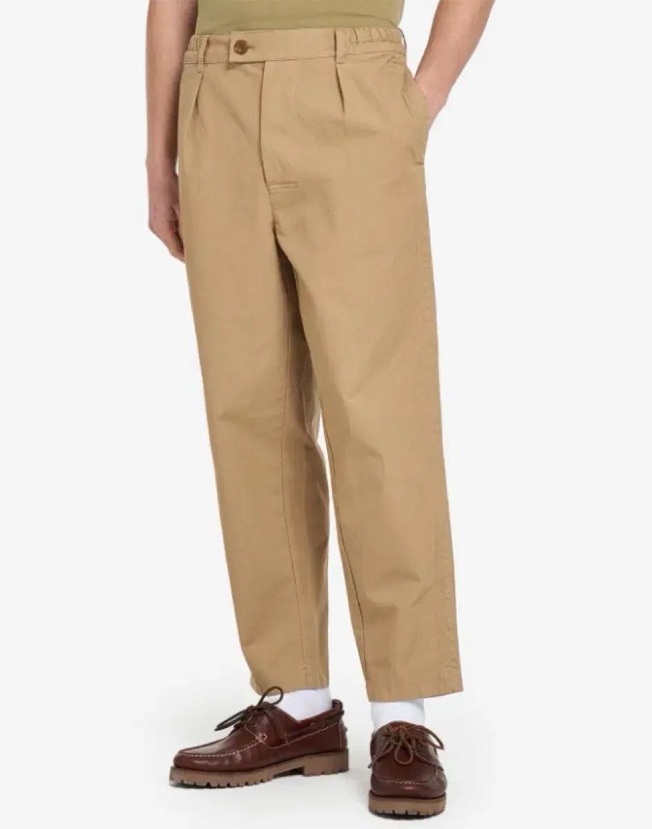 バブアー 麻 リネン マルシャル パンツ ベージュ 36