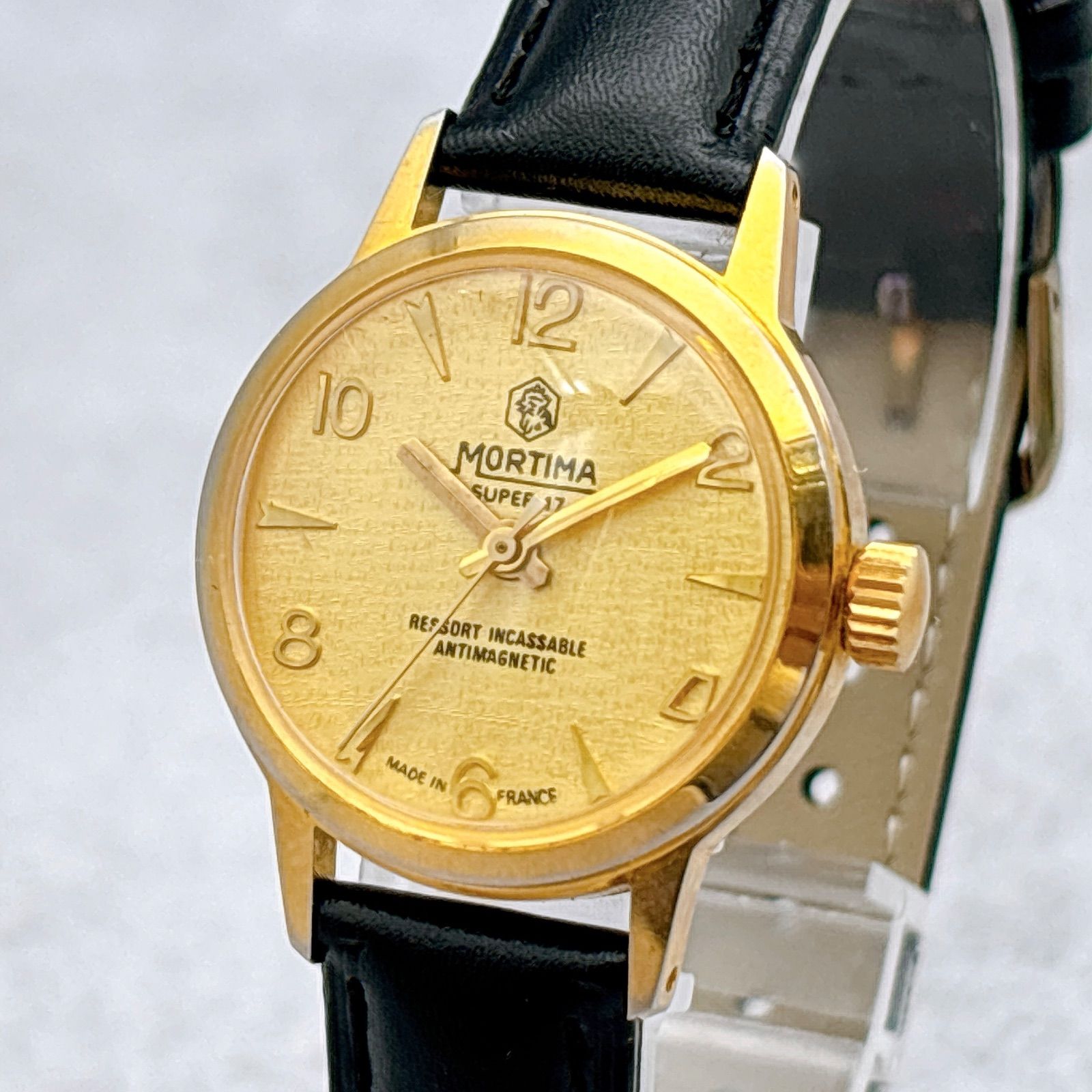 稼働 Mortima モルティマ レディース 腕時計 自動巻 DE LUXE SUPER 17 ヴィンテージ フランス製 61