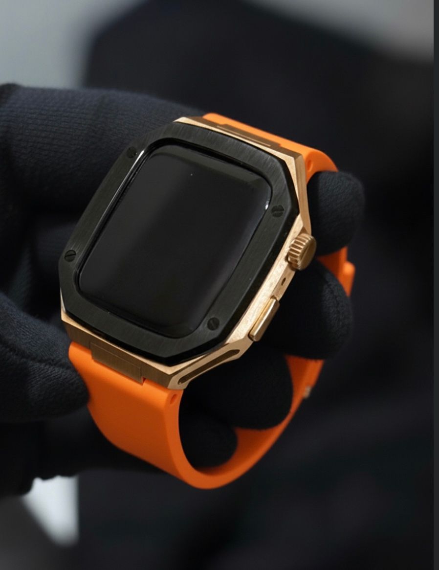 工具不要 最新 アップルウォッチ カスタム メタル ラバーバンド ベルト スクリューレス 229