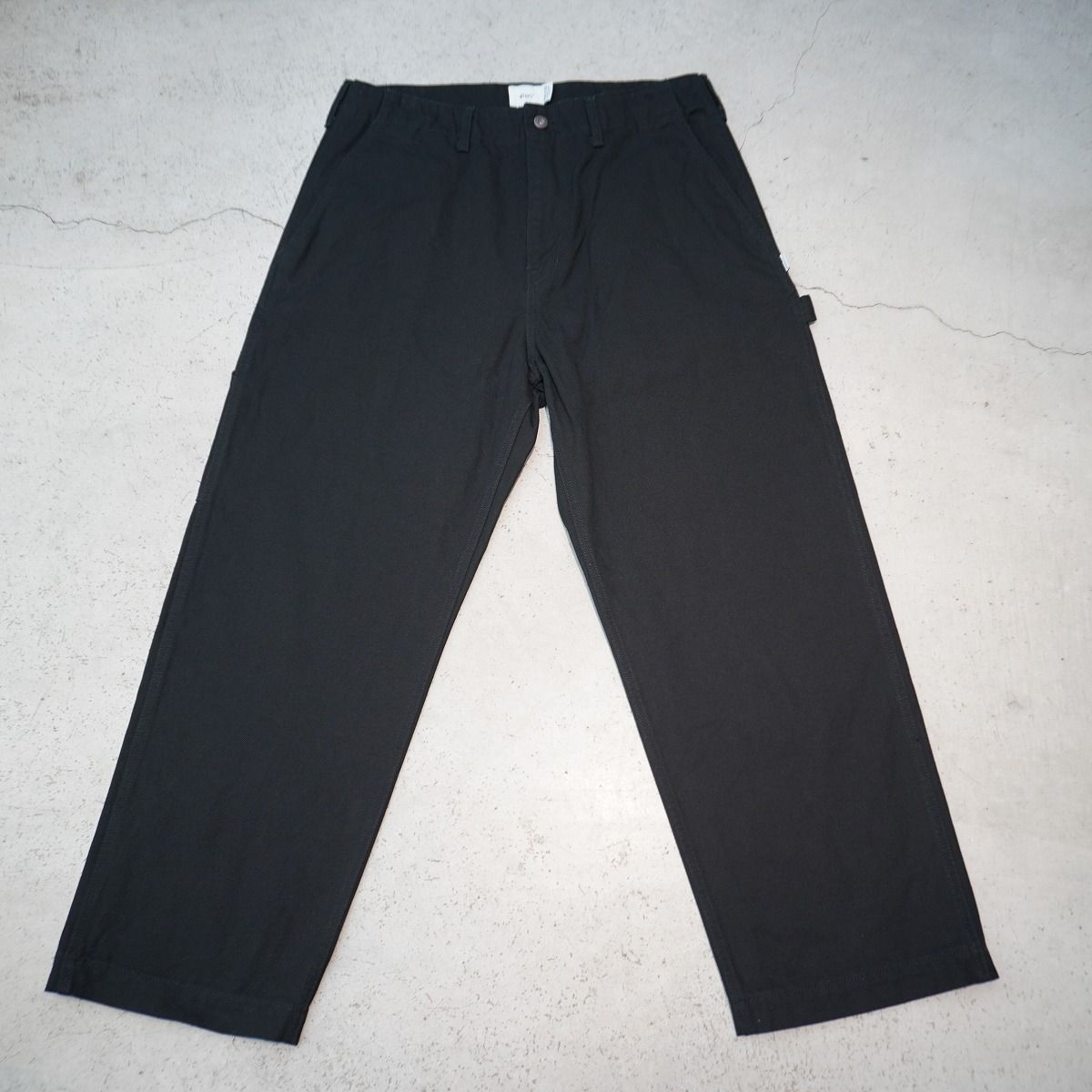 正規25AW WTAPS ダブルタップス ARMSTG2502 TROUSERS COTTON. CANVAS BLACK ペインター パンツ 252WVDT-PTM05 L黒本物1107P