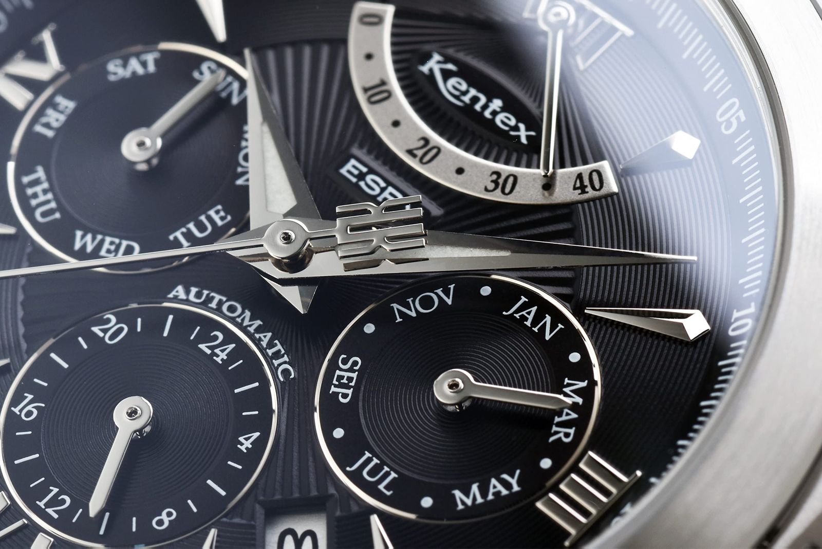 ケンテックス 腕時計 E 546 M 09 メンズ シルバー