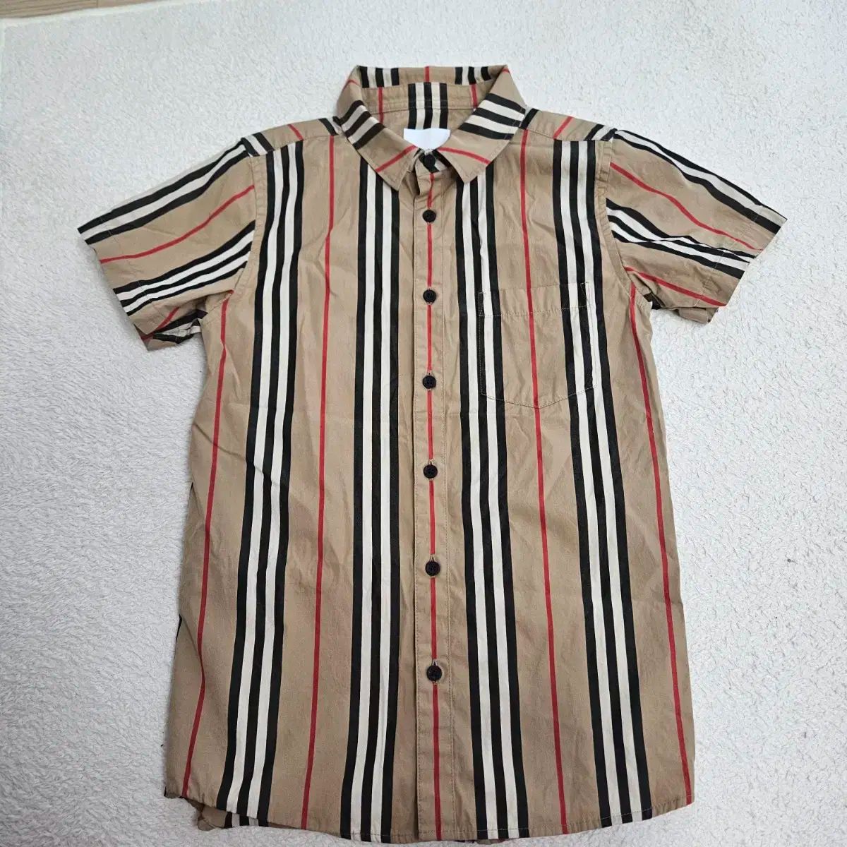 バーバリーキッズ 半袖 シャツ 10 Y A級