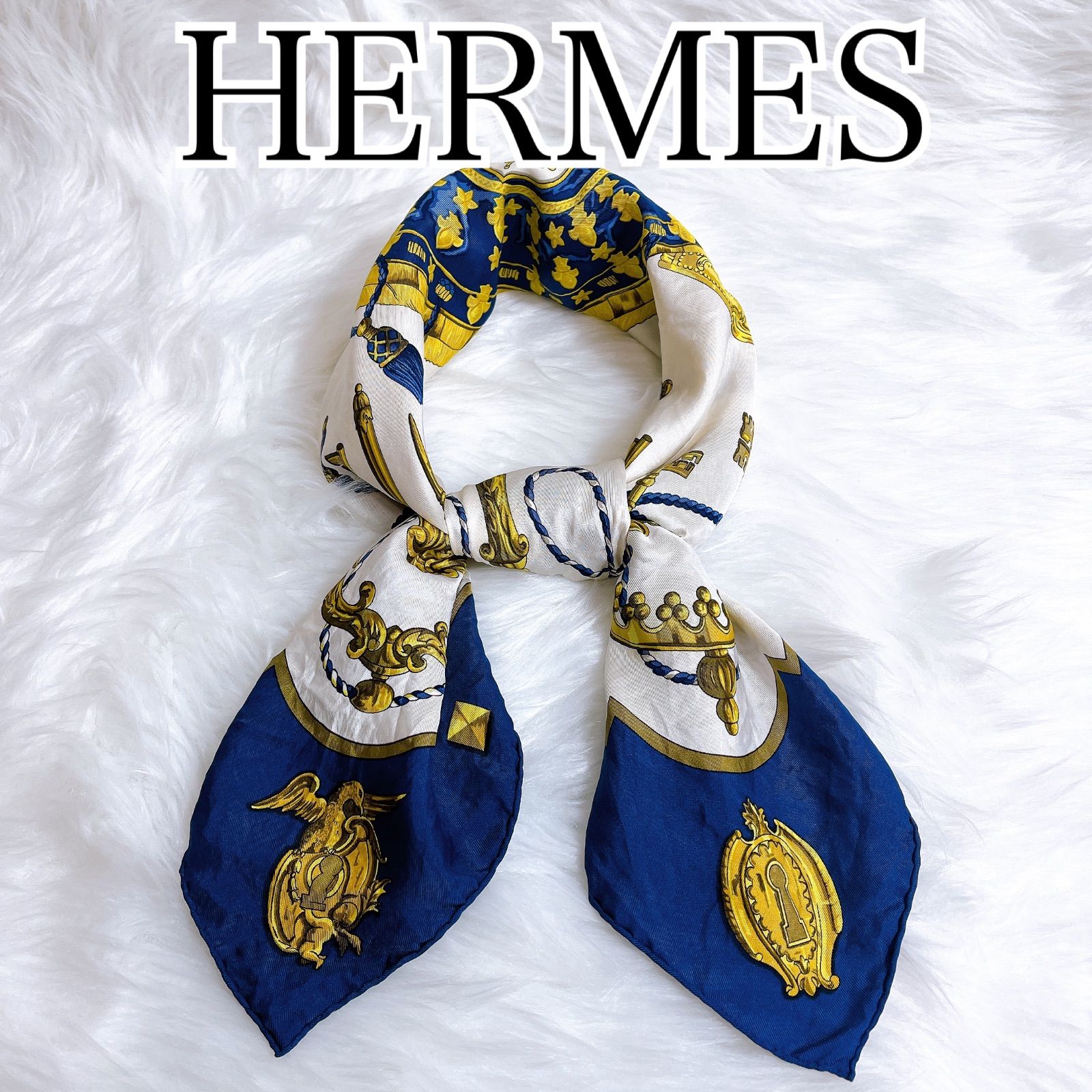 HERMES ID-Hermes Scarves Silk size 90cm スカーフ