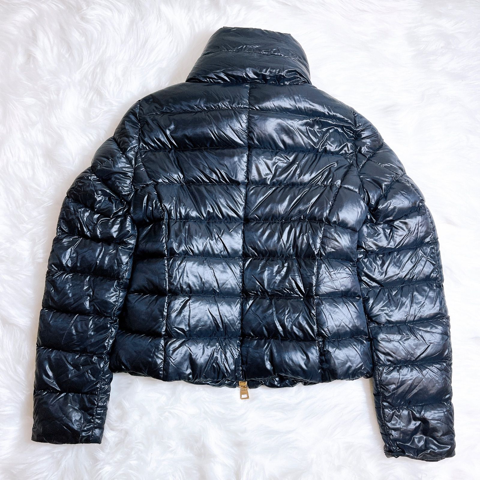 ヘルノ ダウン ジャケット キルティング ボトルネック ネイビー - メルカリ