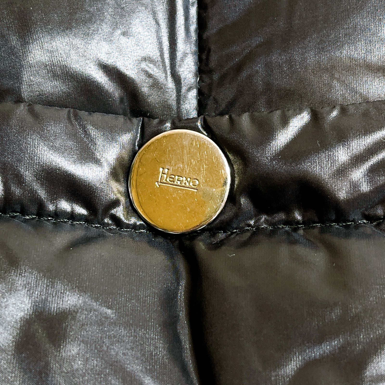 ヘルノ ダウン ジャケット キルティング ボトルネック ネイビー - メルカリ