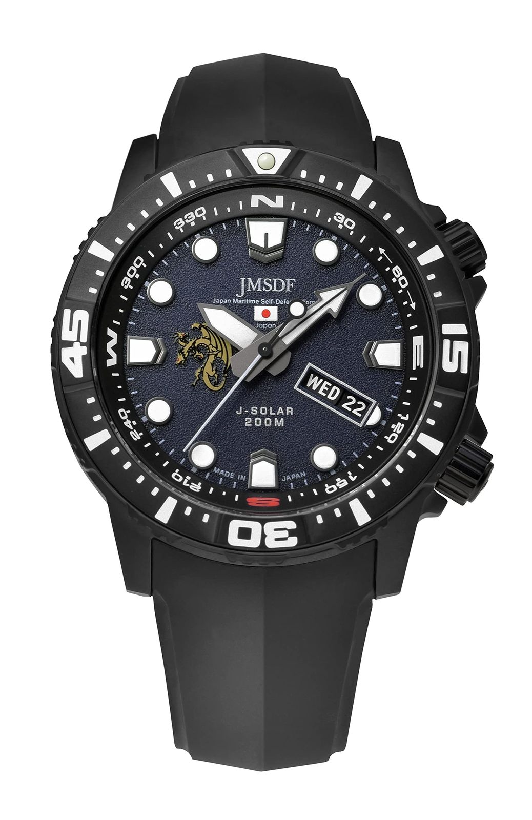 ケンテックス 腕時計 ソーラー 海上自衛隊ソーラープロ 掃海隊群モデル S803M-02 メンズ ブラック