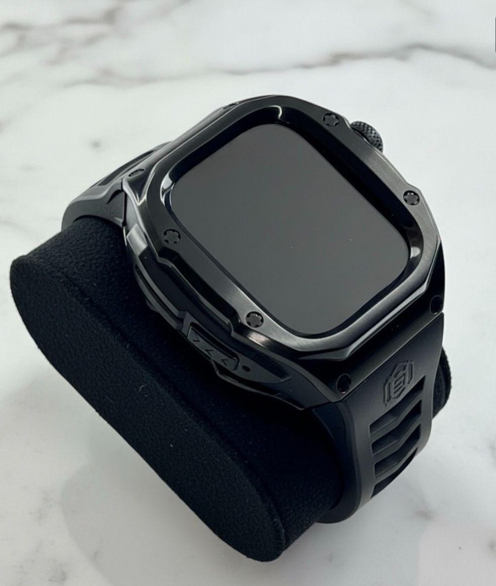 49mm ステンレスケース Apple Watch Ultra /ラバーバンド アップルウォッチ ウルトラ 455