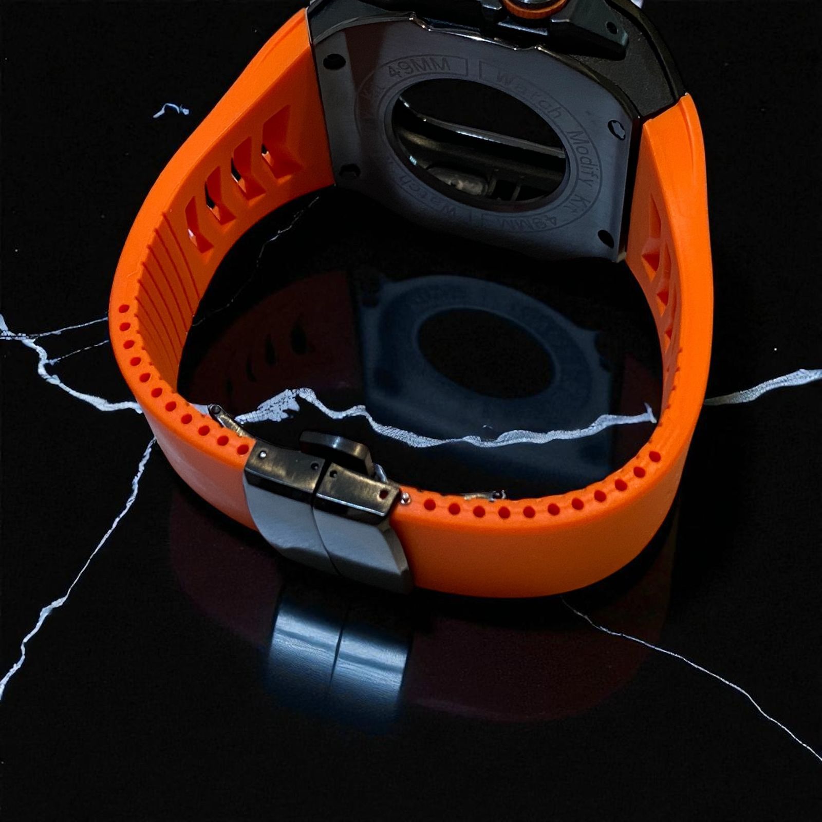 49mm ステンレスケース Apple Watch Ultra /ラバーバンド アップル