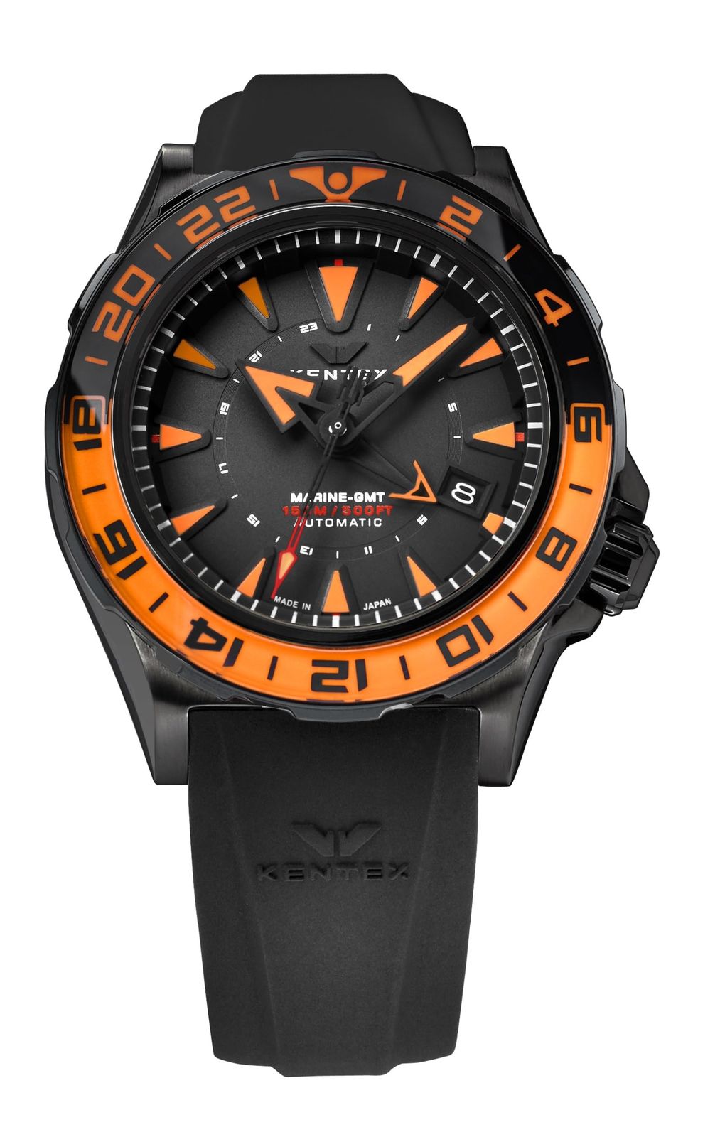 ケンテックス 腕時計 IWAWP MARINE GMT 機械式自動巻き 88本 S820X-04 メンズ ブラック