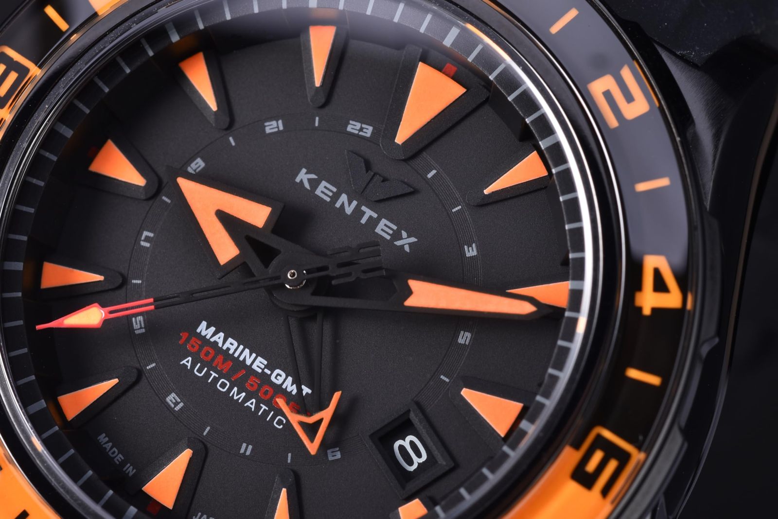 ケンテックス 腕時計 IWAWP MARINE GMT 機械式自動巻き 88本 S 820 X 04 メンズ ブラック