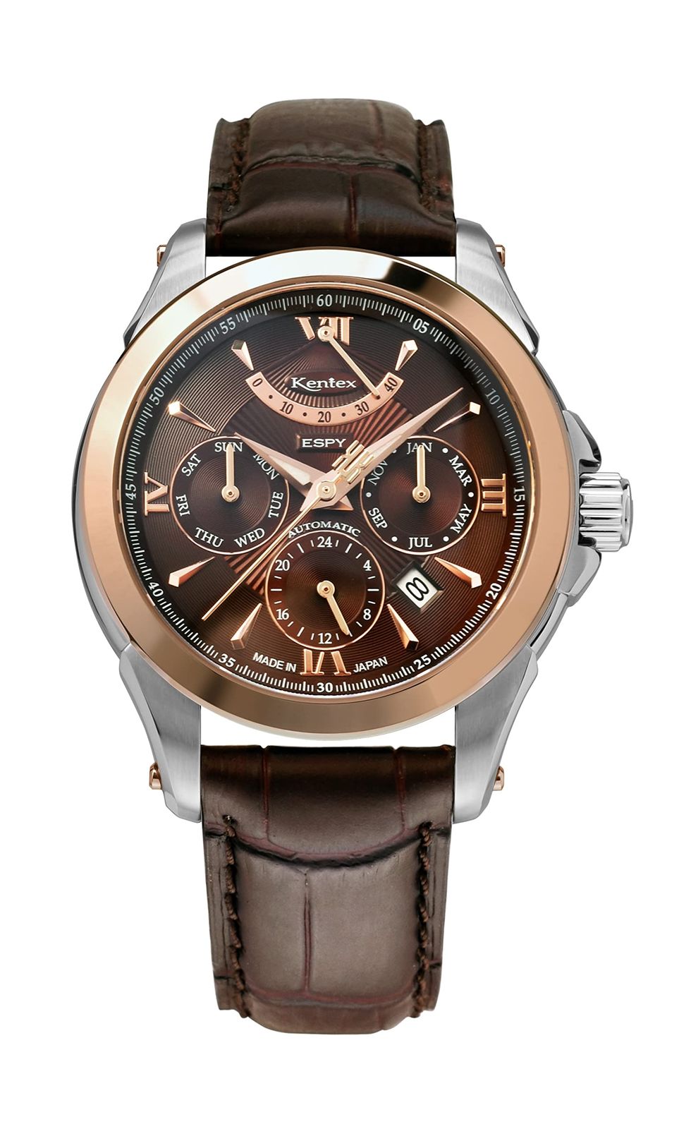 ケンテックス 腕時計 E546M-10 メンズ ブラウン
