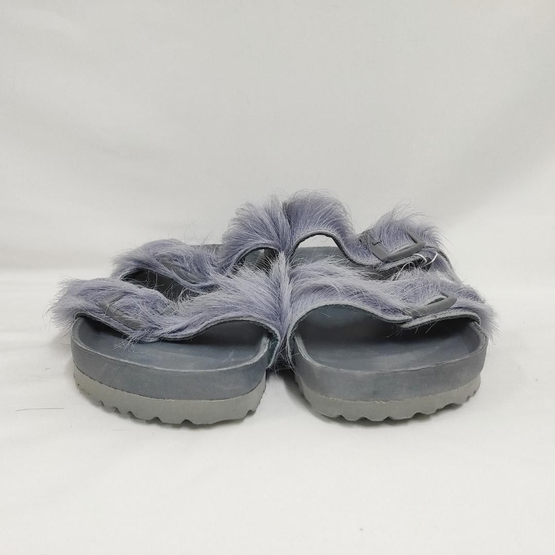 リックオウエンス × ビルケンシュトック アリゾナファーサンダル グレー 28cm RICK OWENS × BIRKENSTOCK