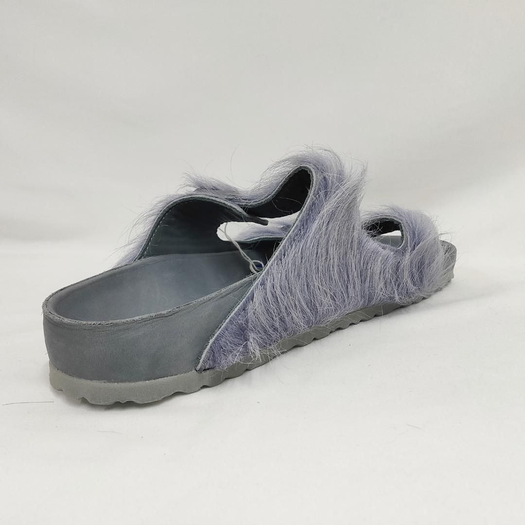  リックオウエンス ビルケンシュトック アリゾナファーサンダル グレー 28 cm RICK OWENS BIRKENSTOCK コンフォートサンダル サンダル