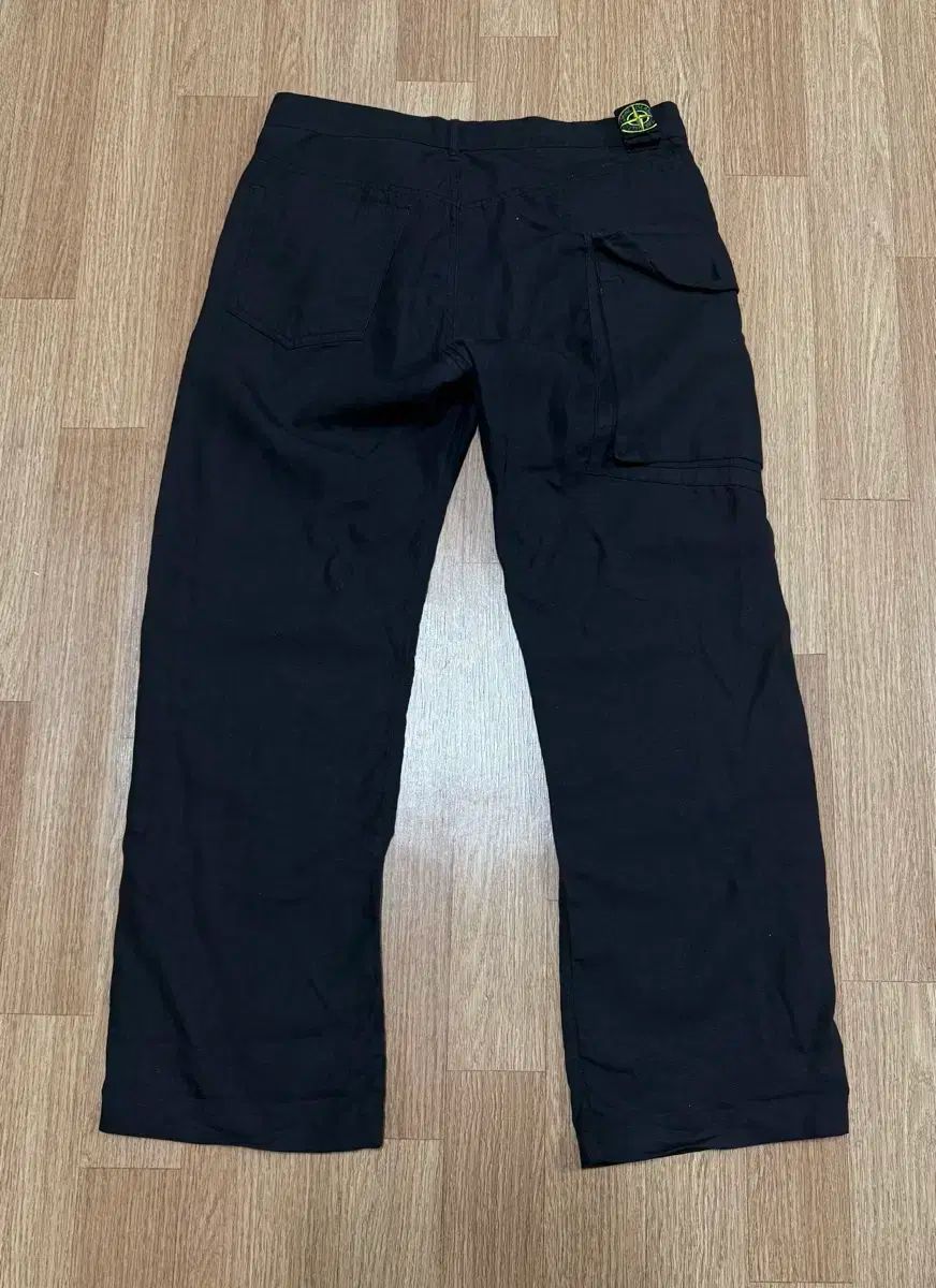 34in STONE ISLAND ストーンアイランド リネン ポケット カーゴパンツ ワッペン