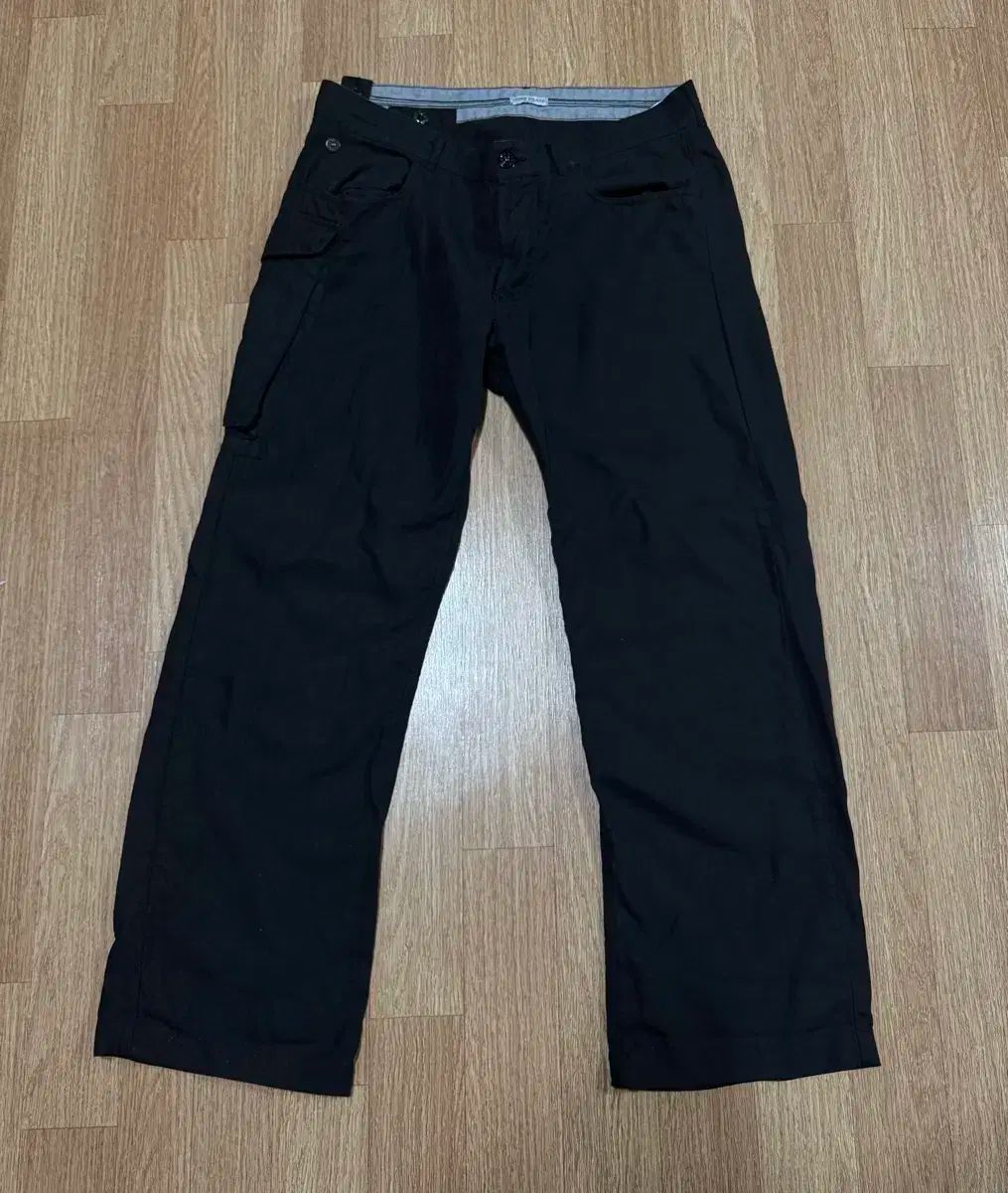 34in STONE ISLAND ストーンアイランド リネン ポケット カーゴパンツ ワッペン