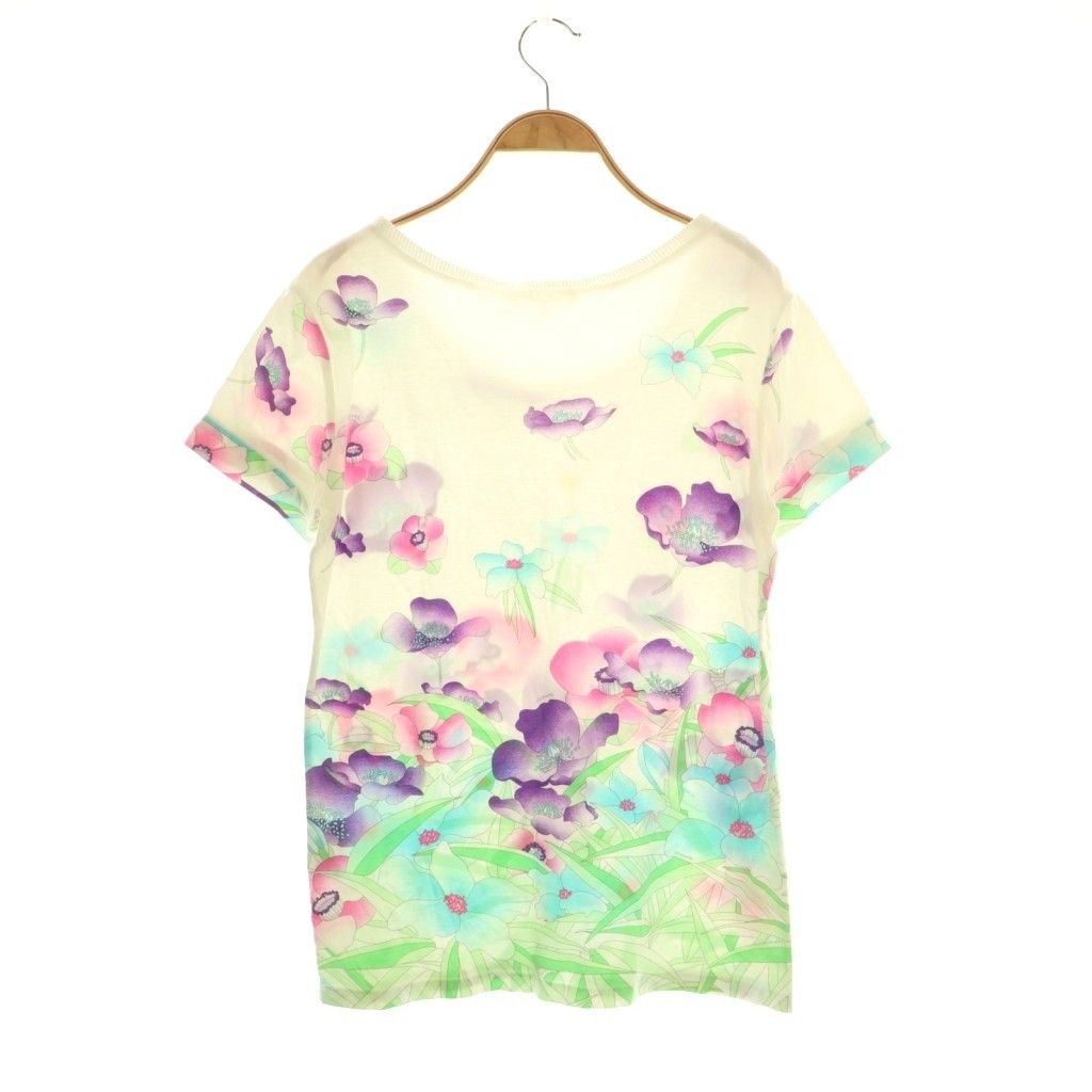 レオナールスポーツ LEONARD SPORT 花柄 半袖 カットソー Tシャツ 40