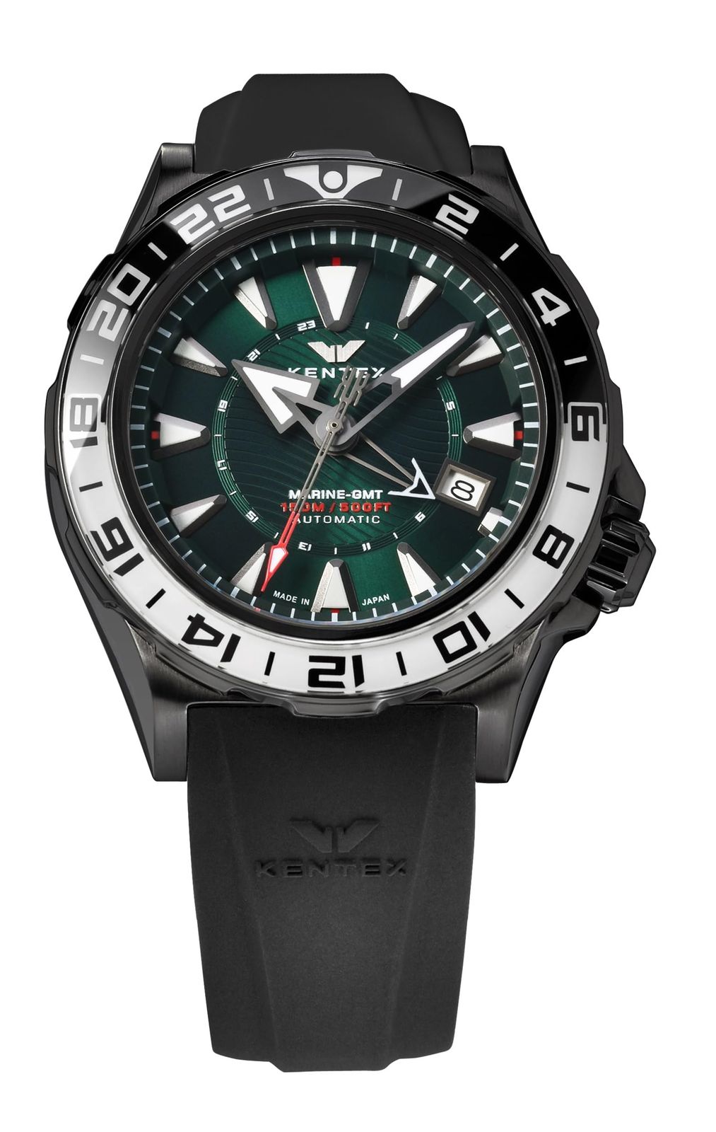 ケンテックス 腕時計 IWAWP MARINE GMT 機械式自動巻き 188本 S820X-03 メンズ ブラック