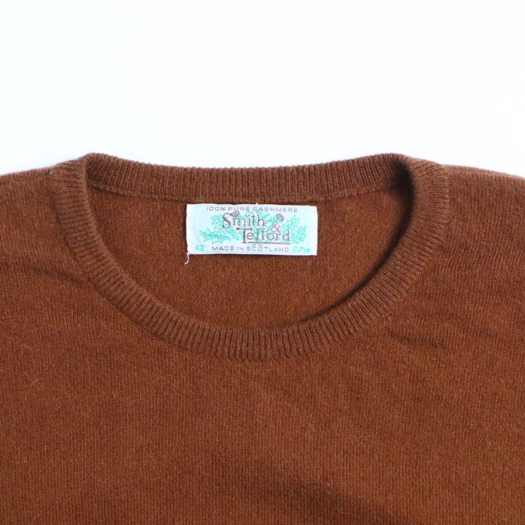 80s 90s GLENMAC カシミア ニット セーター スコットランド製 80s 90s Vintage Smith & Telford スコットランド製 カシミヤ100