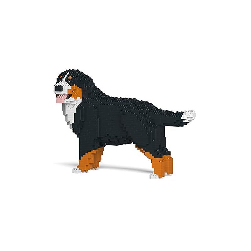 リアルな動物オブジェを作れる ブロックおもちゃ 迫力ある バーニーズ マウンテン ドッグ 38 1 13 8 高さ25 cm ネジで固定する丈夫なブロック 大人向け 立体パズル 崩れない インテリア小物 JEKCA エンヴェールヘルック