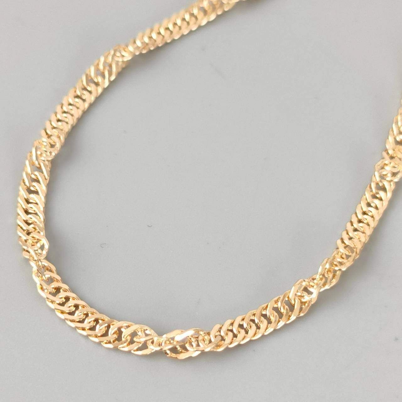 18金 K 18 スクリューブレスレット 造幣局刻印 レディース 3.71 g 18㎝ D 554