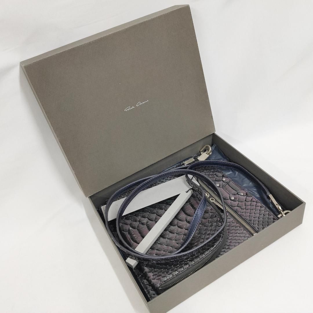 新品 未使用 RICK OWENS パイソンショルダーバッグ 薄マチショルダー