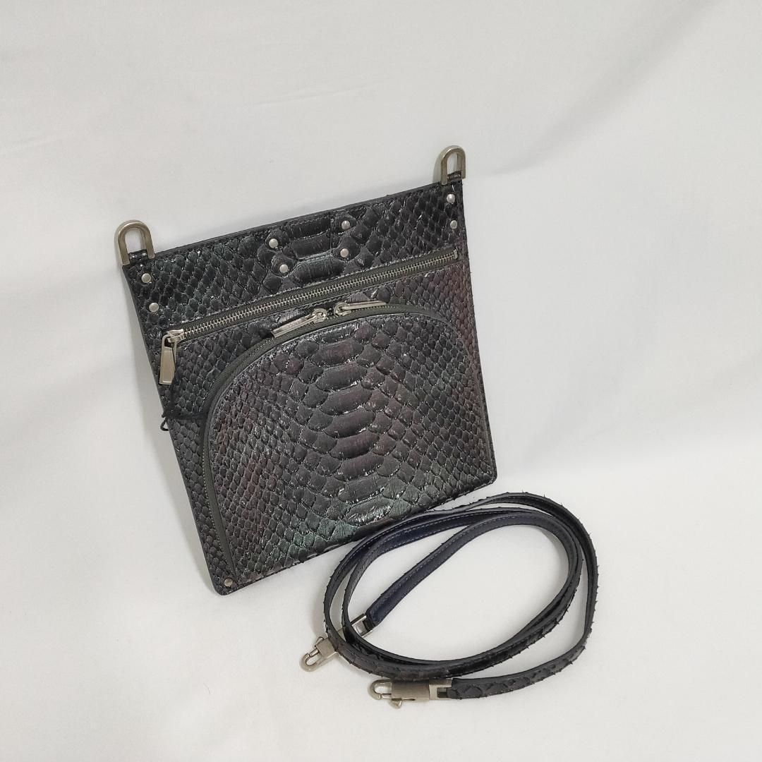 新品 未使用 RICK OWENS パイソンショルダーバッグ 薄マチショルダー