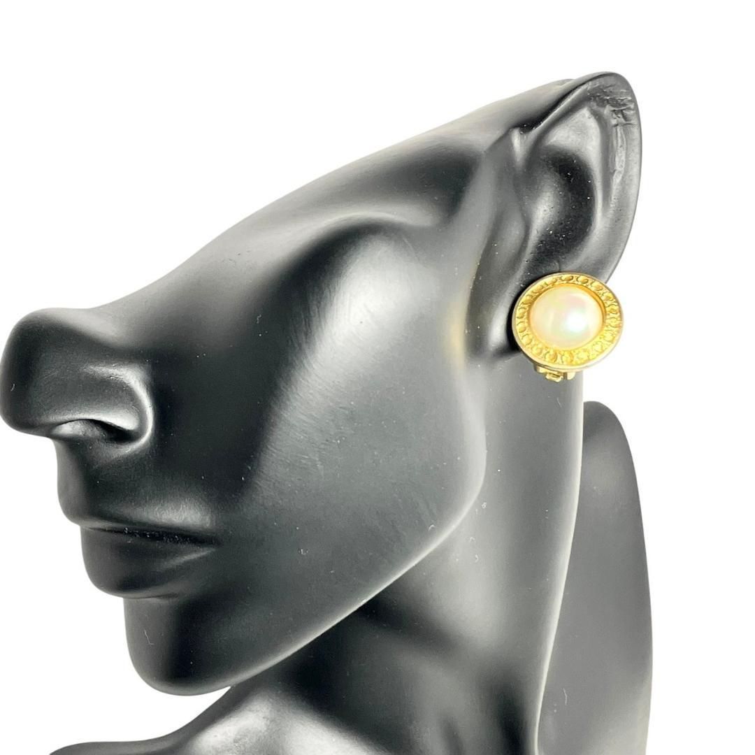 CELINE マカダム トリオンフ イヤリング ゴールド パール セリーヌ