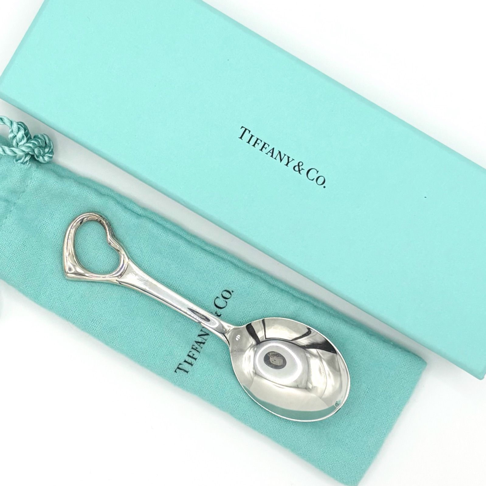TIFFANY-Co. ティファニー ベビースプーン オープンハート エルサ ペレッティ シルバー925 カトラリー