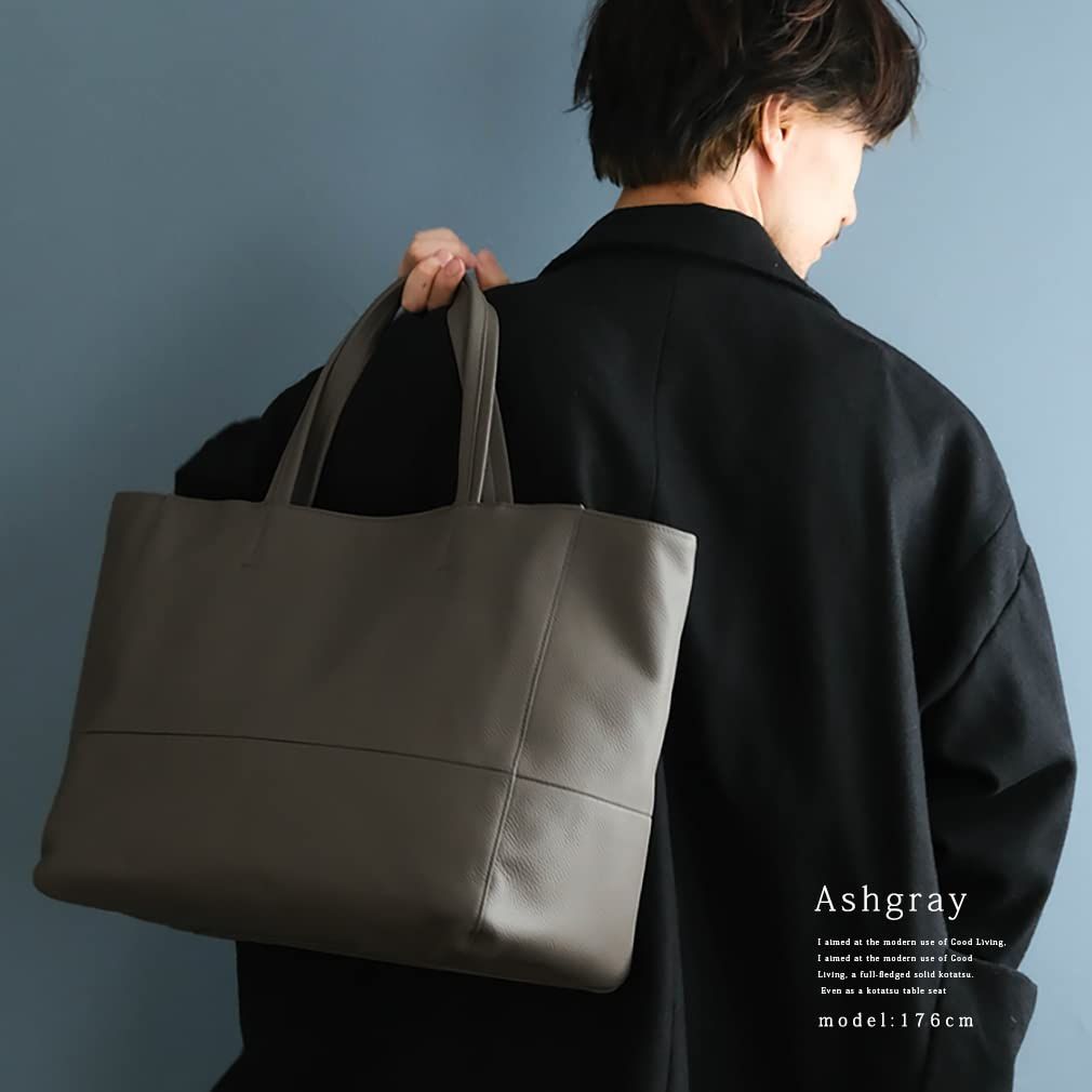 ヴィータフェリーチェ 本牛革 トートバッグ メンズ ユニセックス レディース oinb-n 1706 アッシュグレー