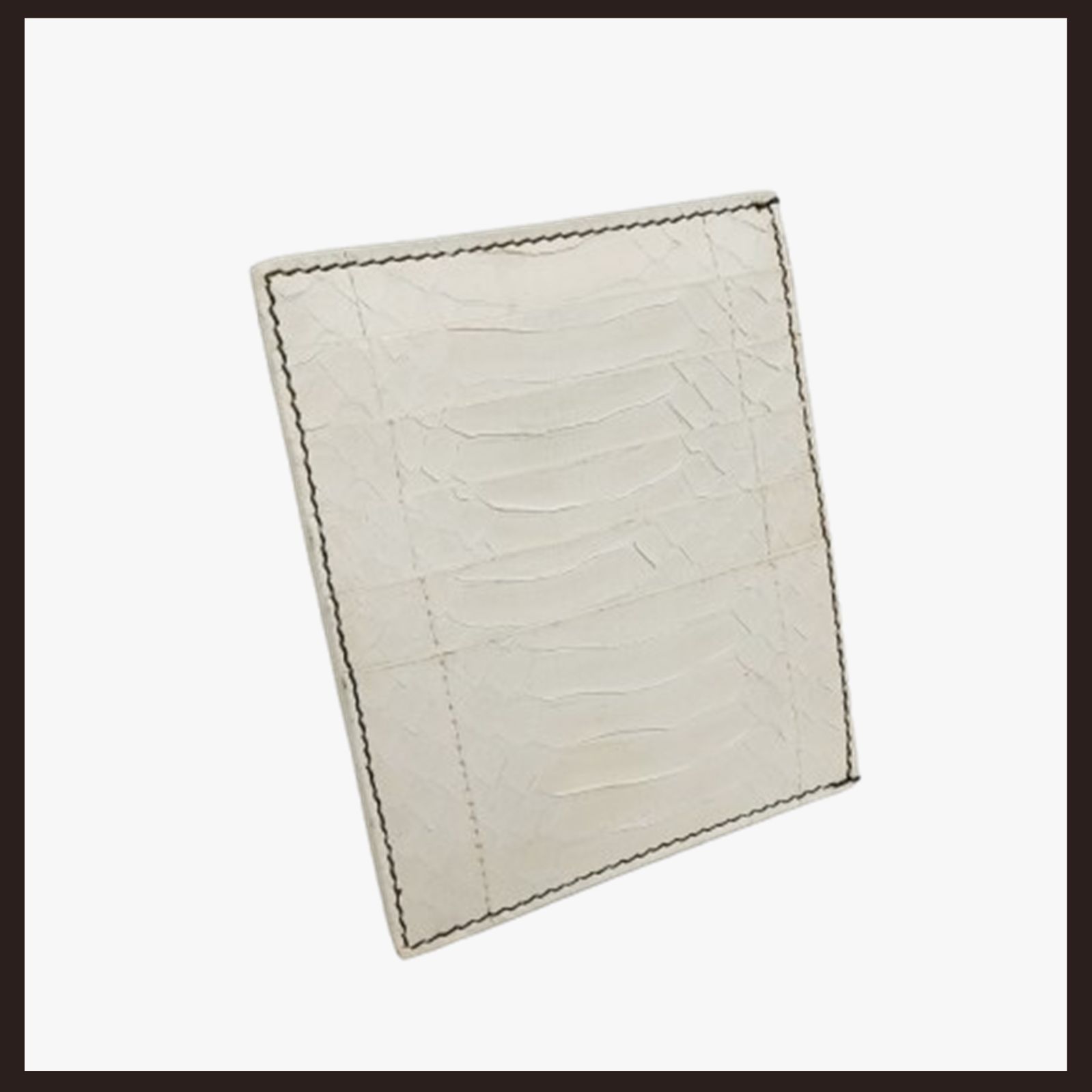 RICK OWENS スネークレザーカードホルダー カードケース ホワイト リックオウエンス