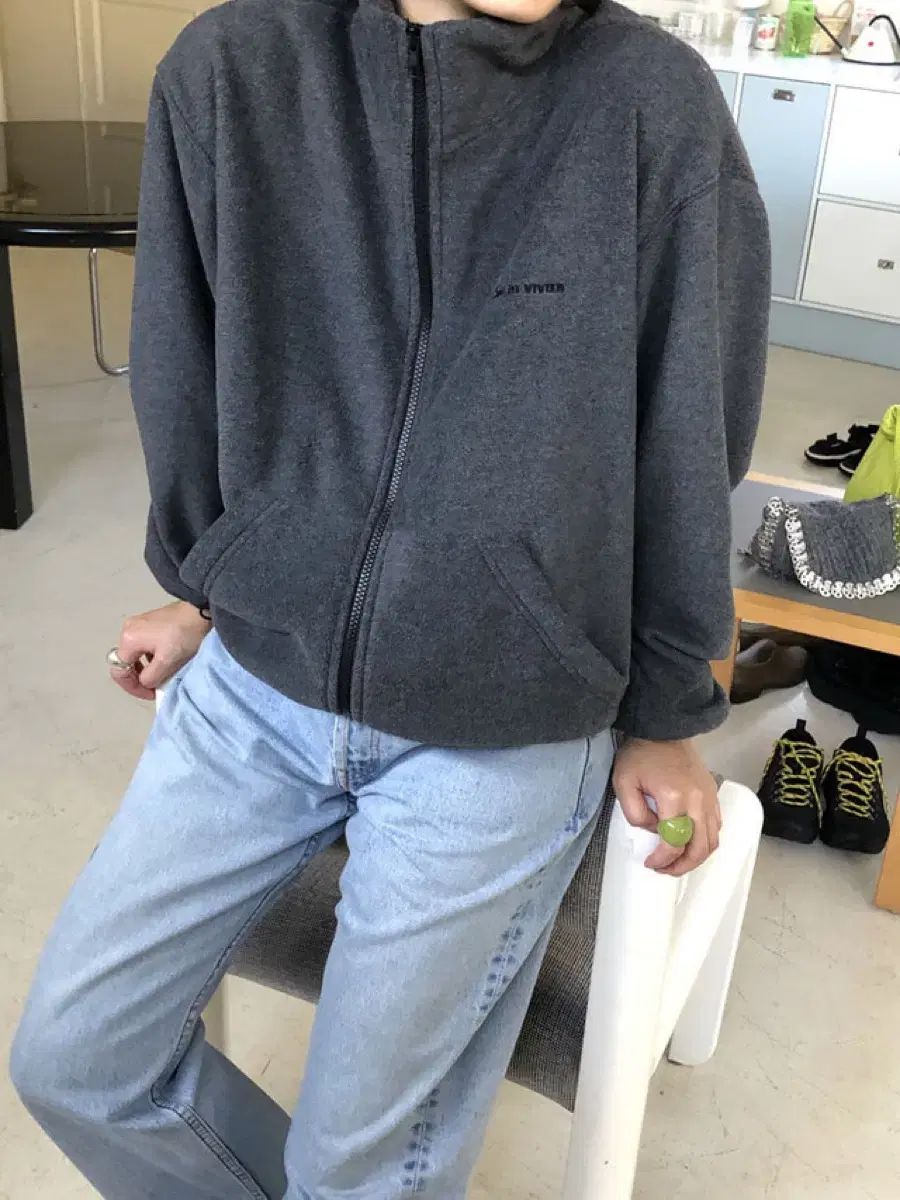 ゾイドビビエ フリース フリース ジャケット ジップアップ