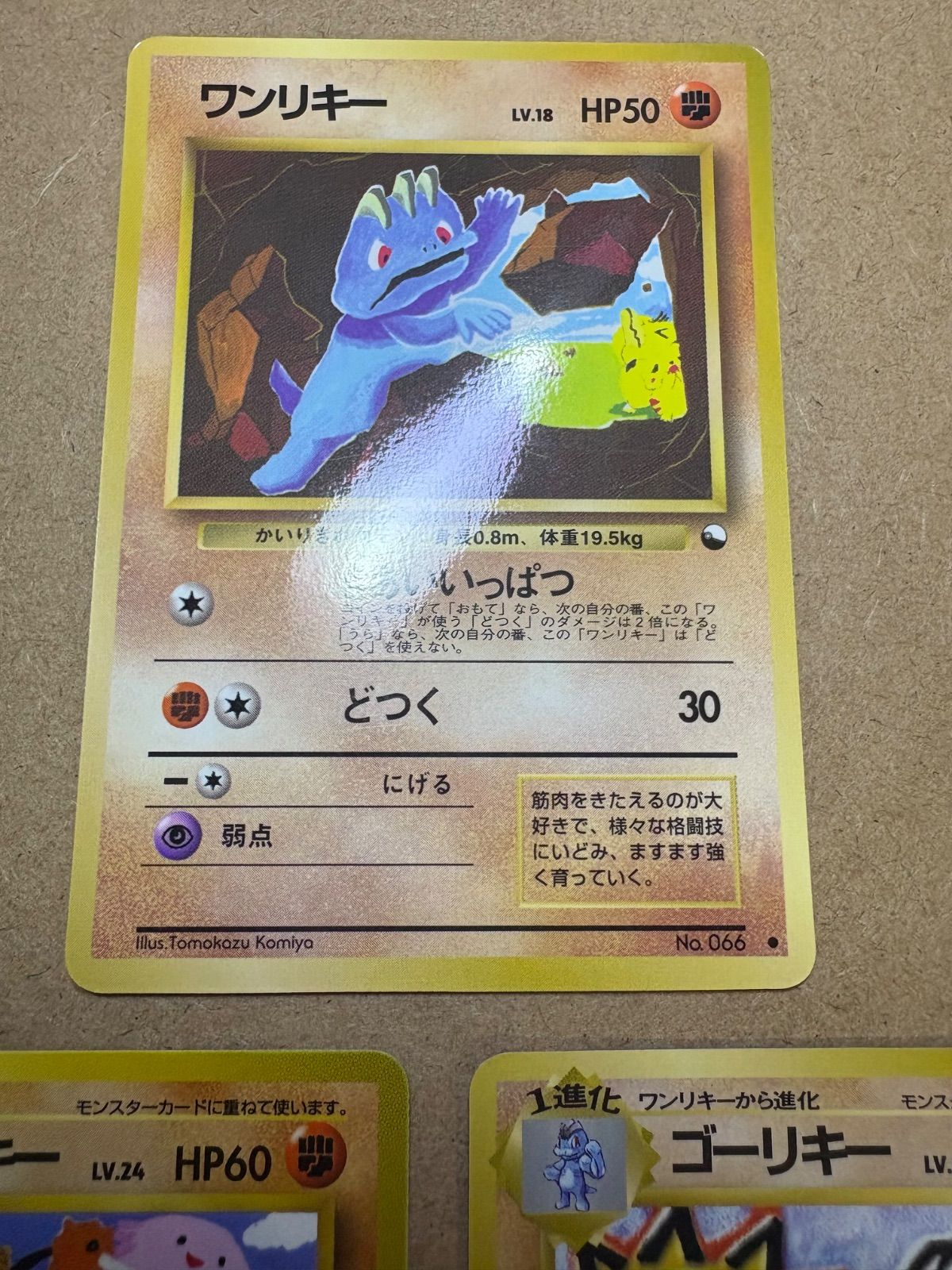 拡張シートのワンリキー＆ゴーリキー(共にコミヤトモカズさんイラスト