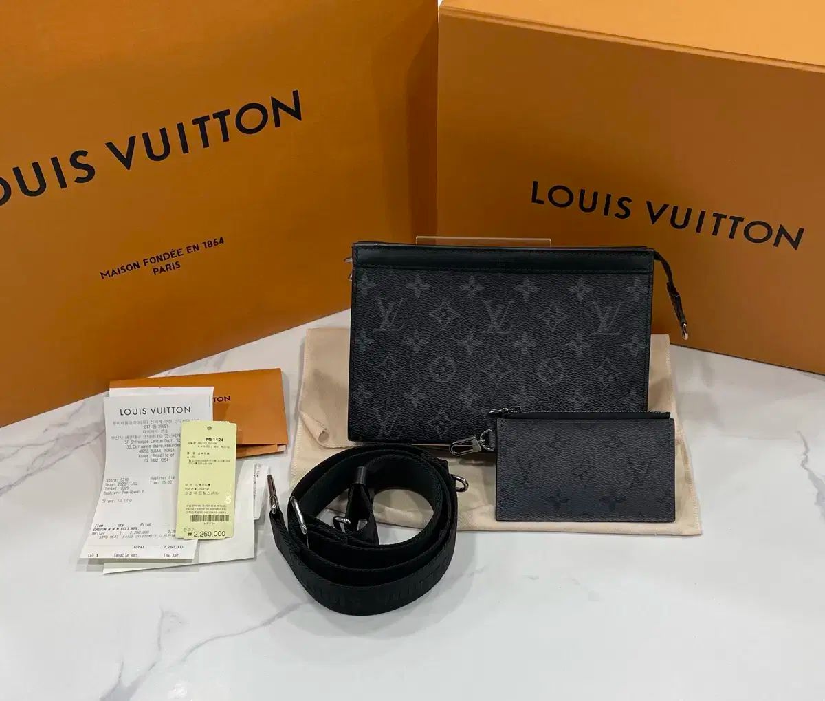 Louis Vuitton ルイヴィトン ガス통 ウェアラブル ウォレット クロスバック