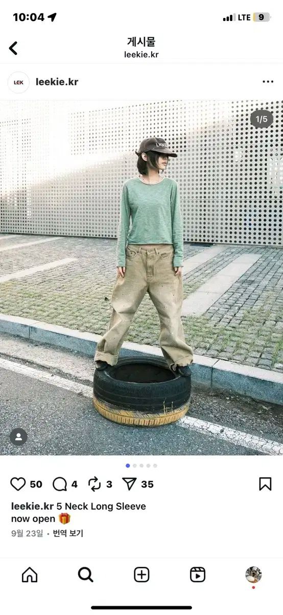 leeキー リッキー ロングスリーブ baby fit アルファ OVERDRIVE ONE 以上ONE 着用