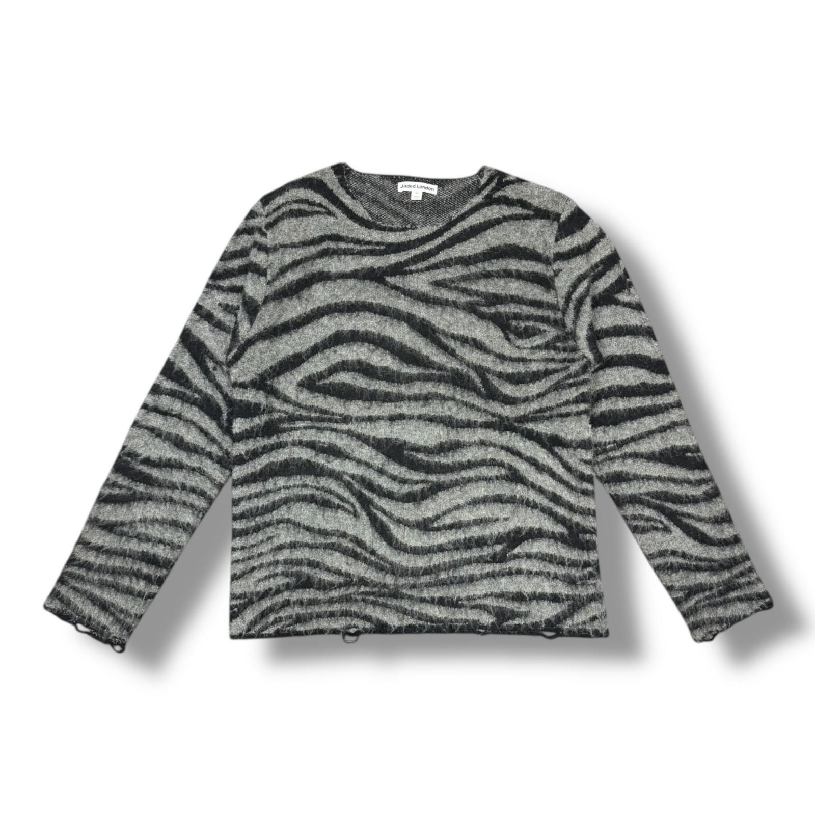 Jaded London 25AW Marty Jumper ゼブラニット セーター ジェイデッド